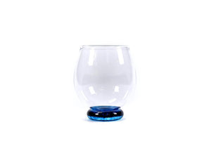 Chilled & Tannin Stemless Wine Glass Bath Aqua Glass